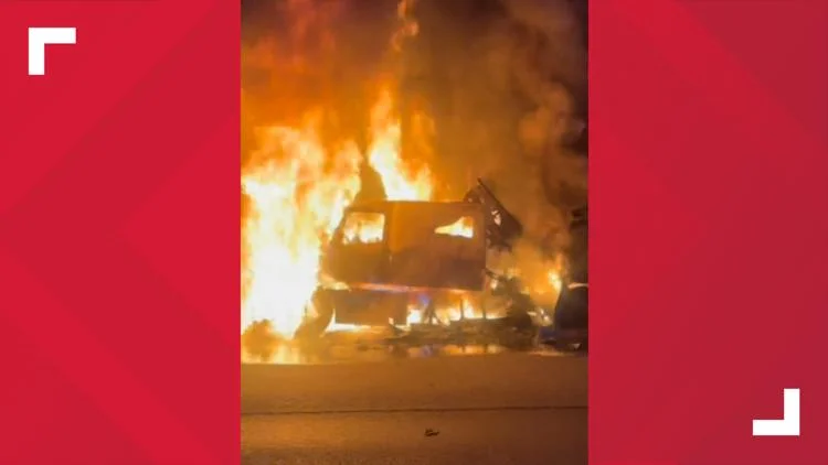C-470 reopens after potato truck fire