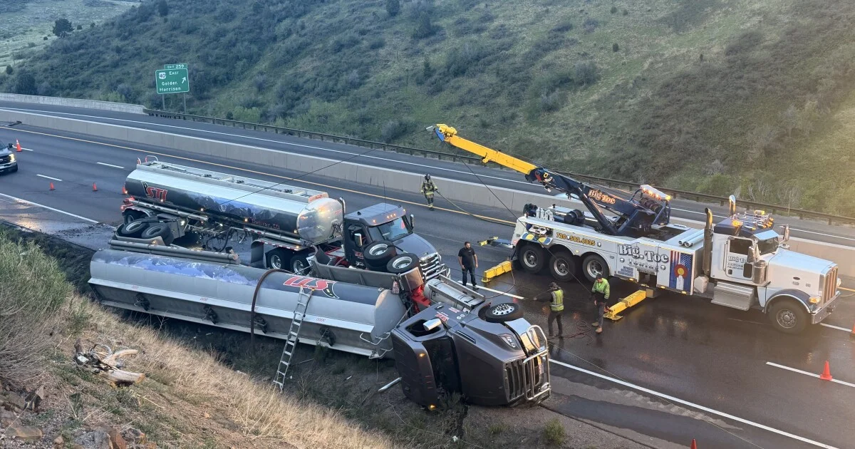 Westbound Interstate 70 reopens near C-470 after fuel...