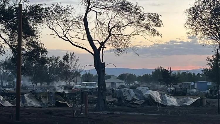 Multiple homes engulfed by Idaho brush fire; 6 officers...