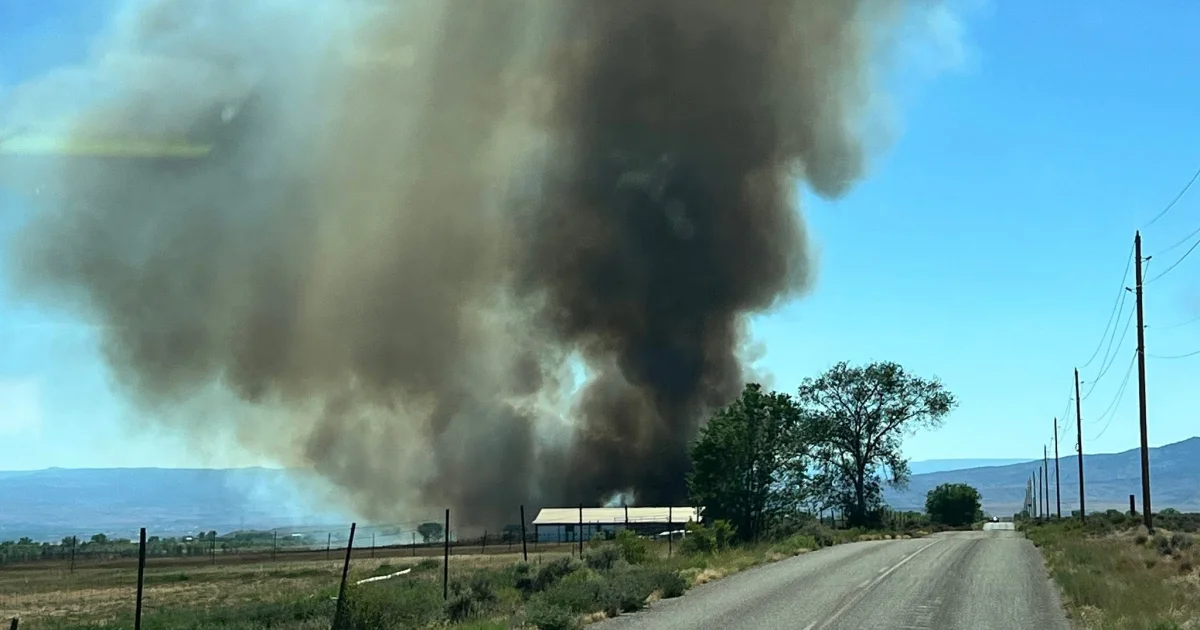 Evacuations in progress, roads closed for wildfire...
