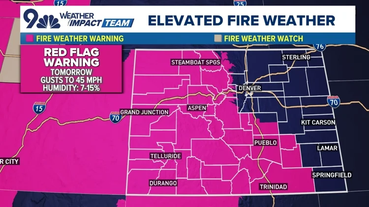 Fire danger, storm chances increase Saturday