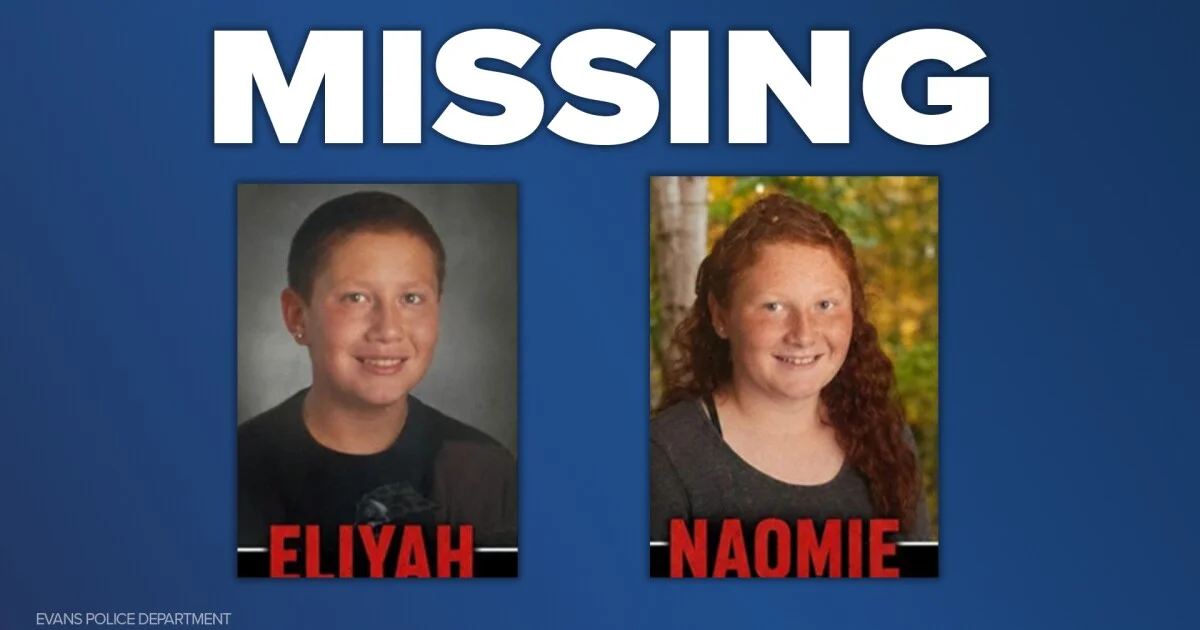Two children, 15 and 12, missing from Evans since June 11