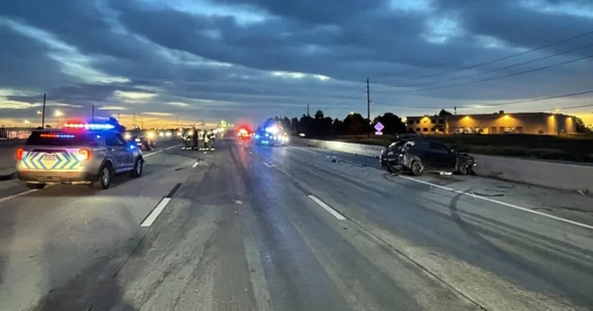 Multi-vehicle crash on eastbound Interstate 76 at E....