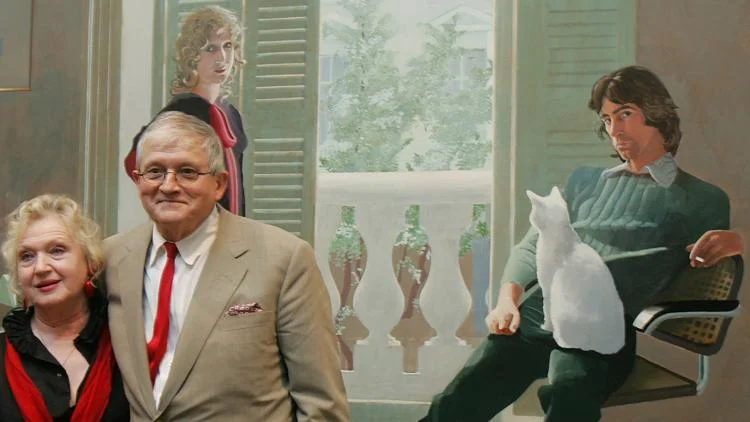 David Hockney, pop artist renowned for his pool scenes,...