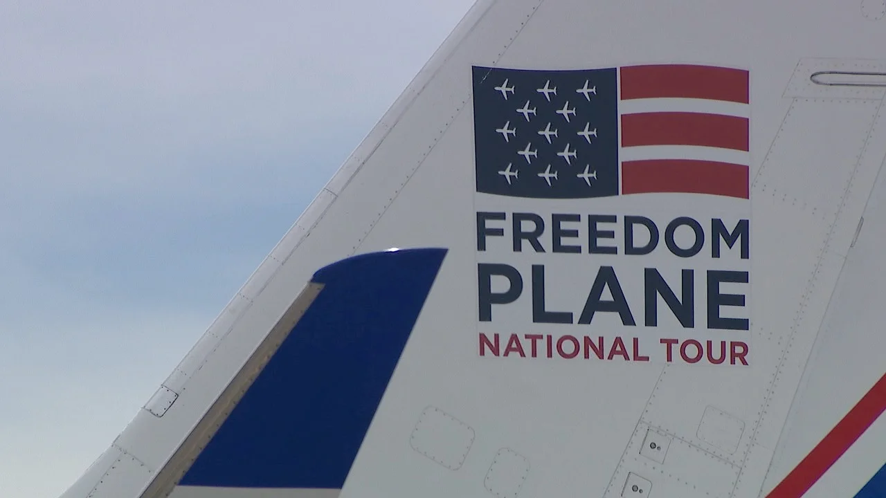Freedom Plane arrives in Denver with rare founding
