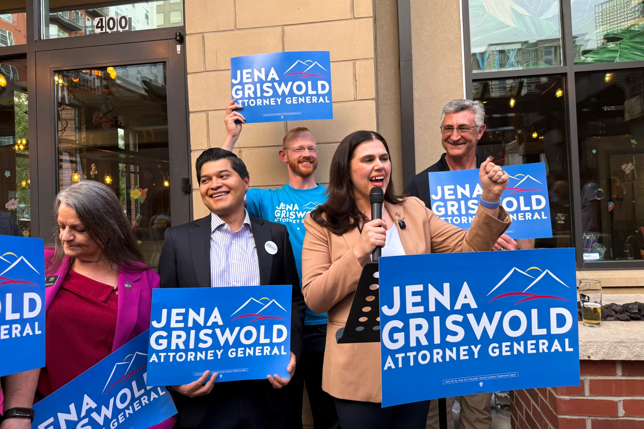 Jena Griswold wins 4-way contest to be the Democratic...