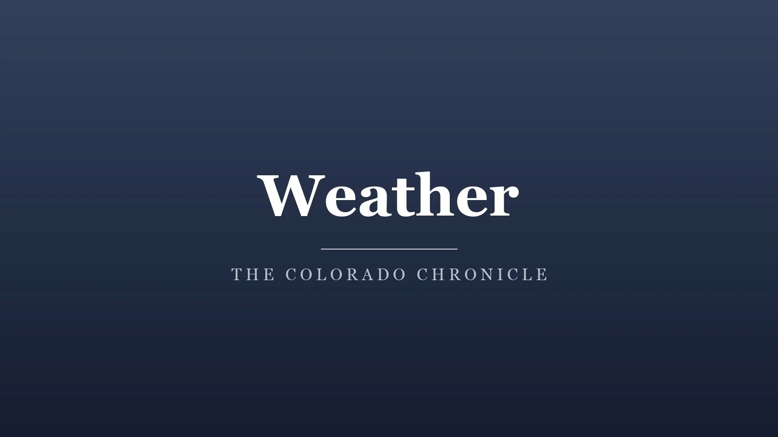 Colorado Morning Brief: Wednesday, August 12